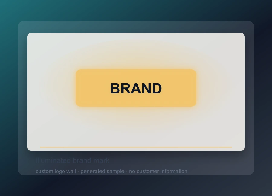 Illuminated brand mark