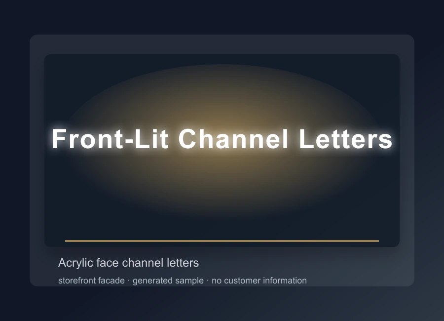 Front-Lit Channel Letters sample image
