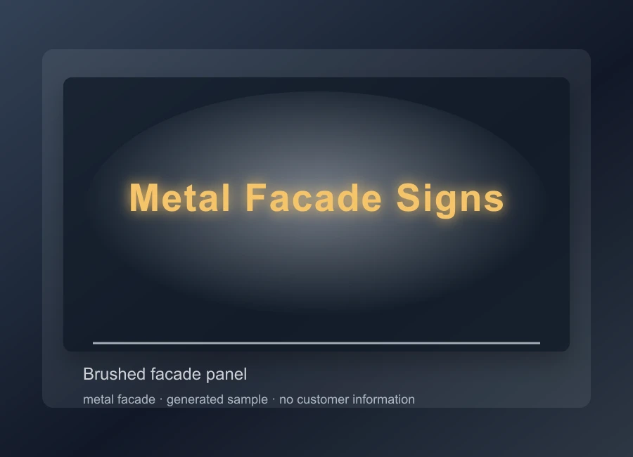 Metal Facade Signs sample image